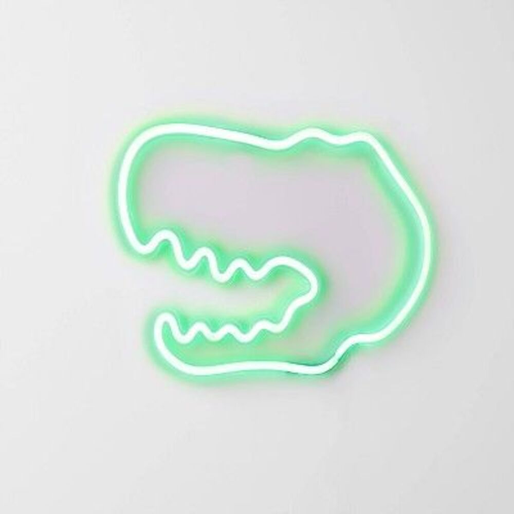 Pillowfort -  Neon Dinosaur GreenKids' Wall Decor Din Green - Picture 3 of 4